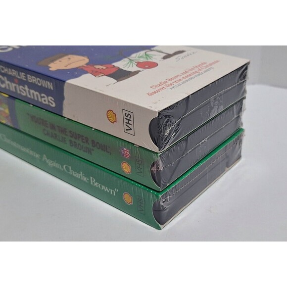 1990'S SHELL OIL CO. & NFL PEANUTS CHARLIE BROWN SEALED PROMO VHS LOT COMPLETE - Picture 4 of 7
